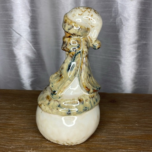 Ceramic Glazed Snowman with Scarf - Picture 3 of 8